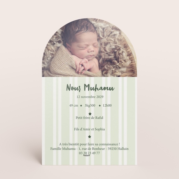 Faire part naissance tendre aux couleurs douces TA05500-2600103-09-1