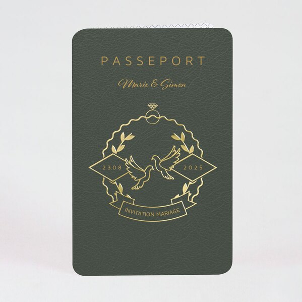 faire part mariage passeport et colombe TA0110-1900016-09 1
