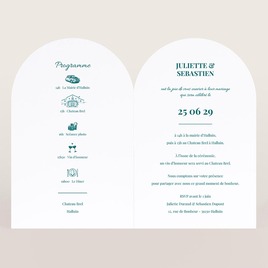 faire part mariage photo retro haut arrondi TA0110-2600070-09 2