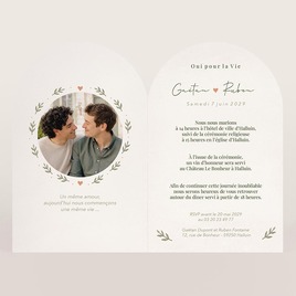 faire part mariage arche votre histoire en image TA0110-2600076-09 2