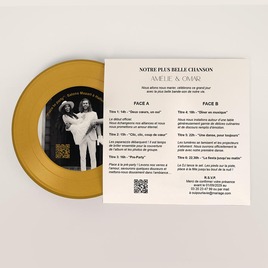 faire part mariage disque vinyle retro TA0110-2600077-09 2