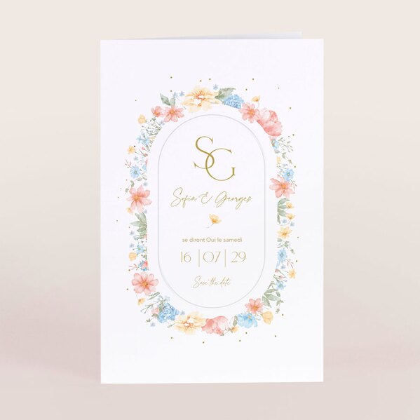 faire part mariage floral et romance TA0110-2600088-09 1