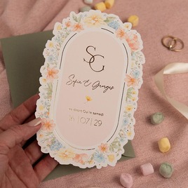 faire part mariage contours decoupes floral et omance TA0110-2600089-09 3