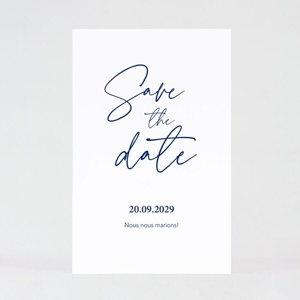 save the date mariage calligraphie bleue TA0111-2200002-09 1