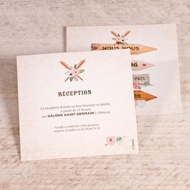 carte invitation mariage pancarte champetre TA0112-1900001-09 2