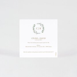 carte invitation mariage couronne eucalyptus TA0112-1900018-09 2