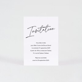 carte d invitation mariage calligraphie TA0112-2100001-09 1
