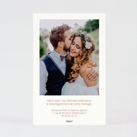 carte de remerciement mariage de luxe avec initiales TA0117-2300003-09 2