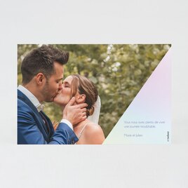 carte remerciement mariage degrade de couleur TA0117-2300008-09 2