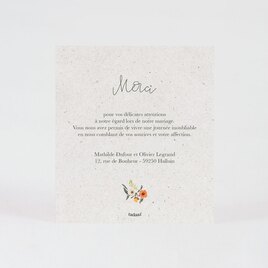 carte remerciement mariage couronne florale TA0117-2300024-09 2