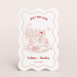 carte remerciement mariage bords ondules et illustrations humoristiques TA0117-2600022-09 1