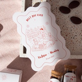 carte remerciement mariage bords ondules et illustrations humoristiques TA0117-2600022-09 3