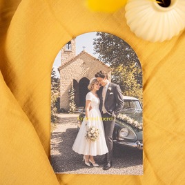 carte remerciement mariage photo retro haut arrondi TA0117-2600023-09 3