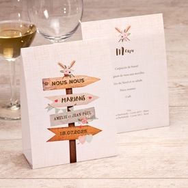 menu mariage chevalet champetre TA0120-1900001-09 1