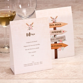 menu mariage chevalet champetre TA0120-1900001-09 2