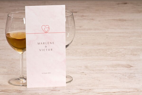 menu mariage marbre rose TA0120-1900002-09 1