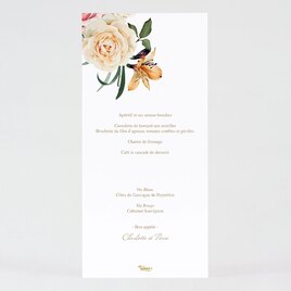 carte menu mariage floraison automnale TA0120-2000006-09 2