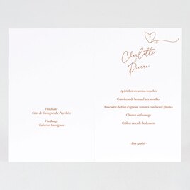 carte menu mariage terracotta absolu TA0120-2000012-09 2