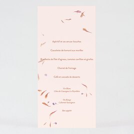 carte menu mariage petales de fleurs TA0120-2000018-09 2