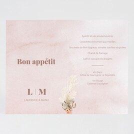 carte menu mariage pampa magique TA0120-2000025-09 2