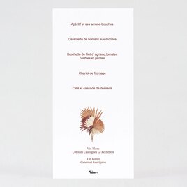 carte menu mariage palais boheme TA0120-2100002-09 2