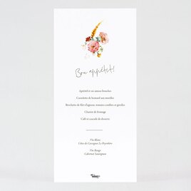 menu mariage kraft couronne florale TA0120-2200009-09 2