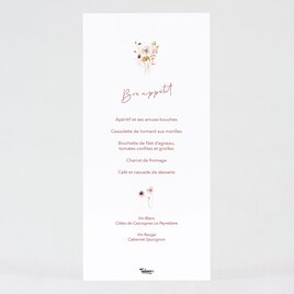 menu mariage fleurs des champs TA0120-2200011-09 2