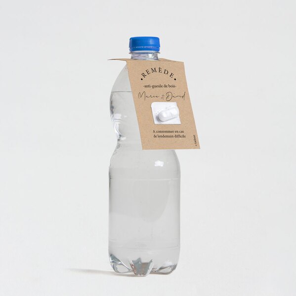 etiquette bouteille d eau humoristique fond kraft TA0155-2300002-09 1