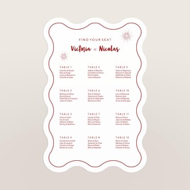 panneau mariage forex plan de table bords ondules et illustrations TA01959-2600004-09 2