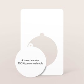carte avec boule de noel a detacher papier mat TA0330-2500029-09 1