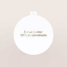 carte boule de noel a personnaliser papier mat et dorure TA0330-2500030-09 1