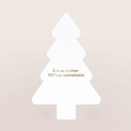 carte 100 personnalisable sapin dorure papier mat TA0330-2500031-09 1