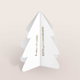 carte de voeux 100 personnalisable sapin 3d et dorure papier mat TA0330-2500032-09 1