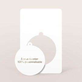 carte avec boule de noel a detacher dorure papier mat TA0330-2500033-09 1