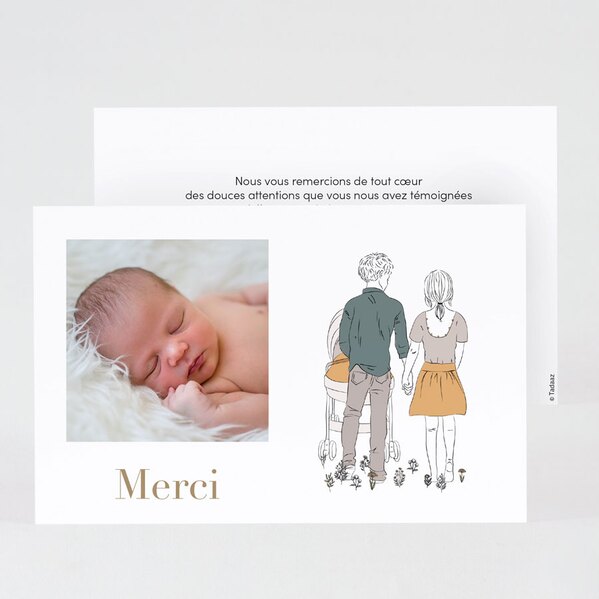 carte de remerciement naissance family first TA0517-2000019-09 1