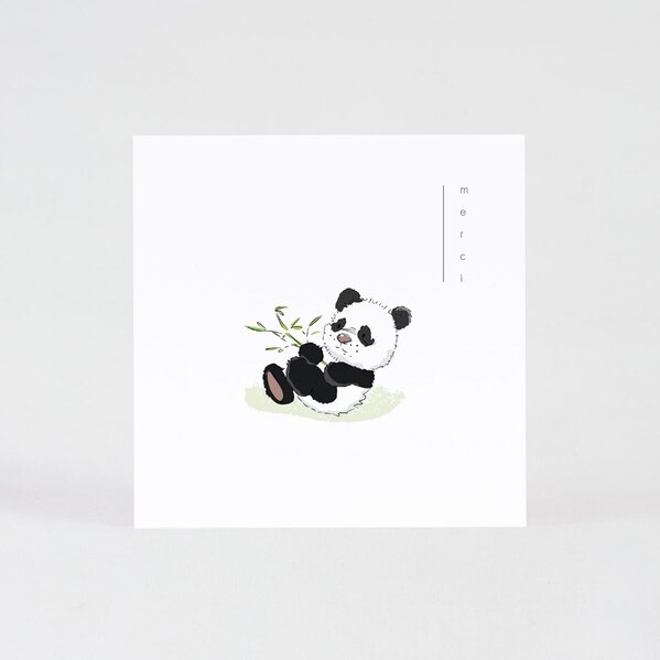 carte remerciement naissance panda et bambou TA0517-2200018-09 1