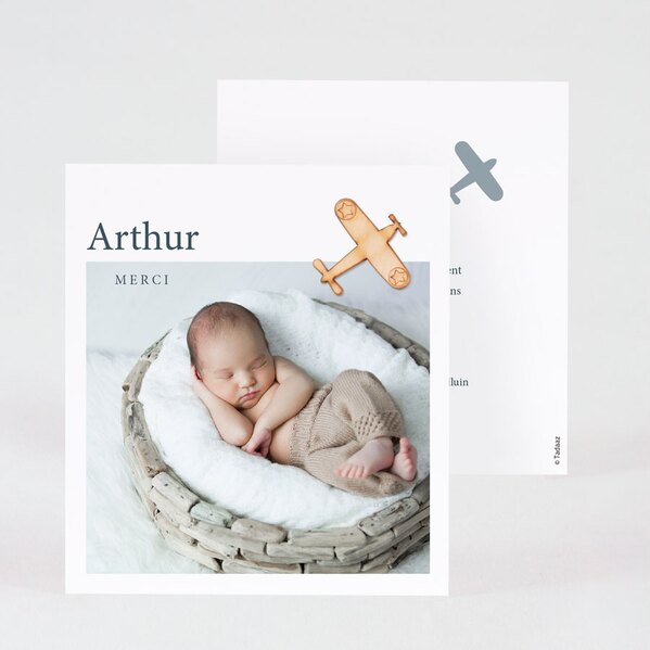 carte remerciement naissance arthur TA0517-2200030-09 1