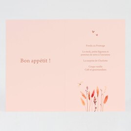 carte menu bapteme jardin romantique TA0529-2100002-09 2