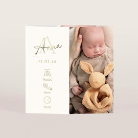 faire part naissance doubles volets et dorure TA05500-2600125-09 1