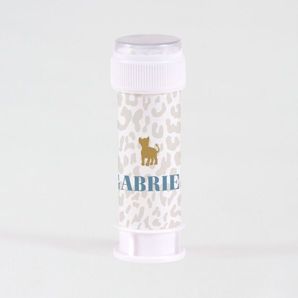 sticker autocollant naissance tube a bulles lionceau et imprime leopard TA05905-2000041-09 1