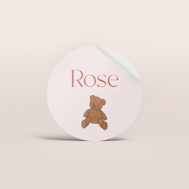 sticker bapteme peluche et tons poudres TA05905-2600051-09 1