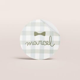 sticker bapteme vichy et noeud vert TA05905-2600063-09 1