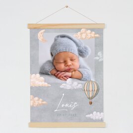 affiche naissance bebe montgolfiere TA05909-2300012-09 2