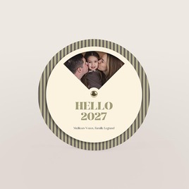 carte de voeux disque tournant et photos de famille TA1188-2600066-09 1