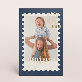 carte de voeux grand timbre photo et dorure TA1188-2600084-09 1