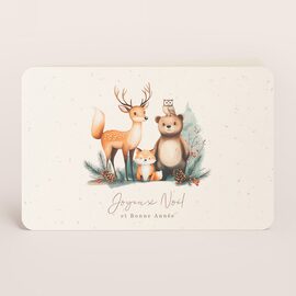 carte de voeux animaux de la foret TA1188-2600107-09 1