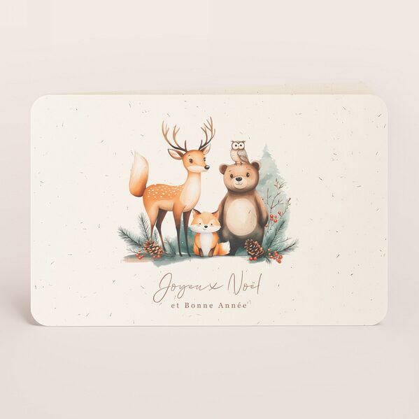carte de voeux animaux de la foret TA1188-2600107-09 1