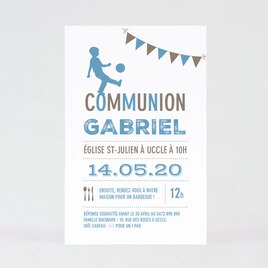 carte invitation communion fan de foot TA1227-1600029-09 1
