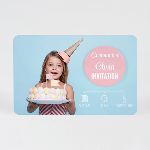 carte invitation communion photo et badge personnalise TA1227-1900040-09 1