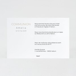 faire part communion flocons dores TA1227-2400049-09 2